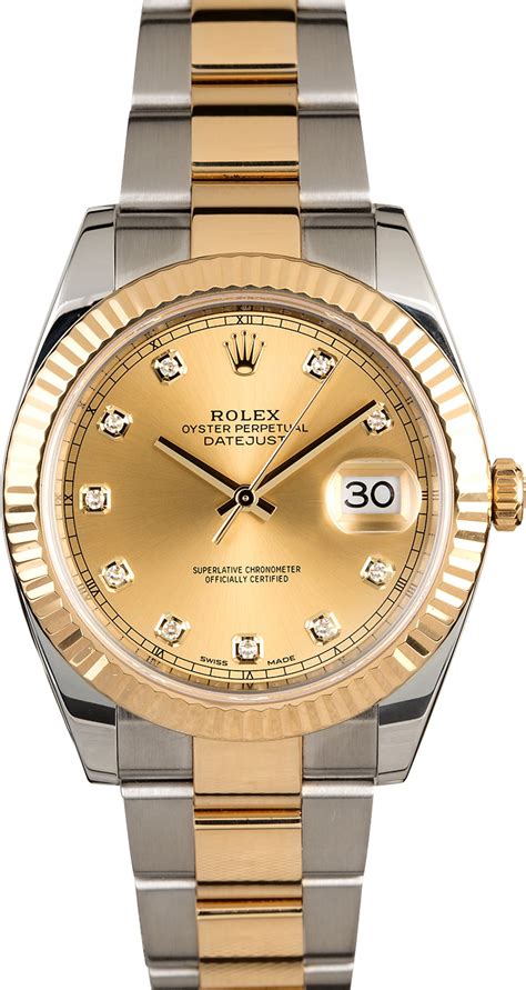 rolex datejust champagne diamond|rolex datejust 41 ref 126333.